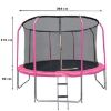 Obrazek Trampolina Comfort z drabinką 366cm różowa 