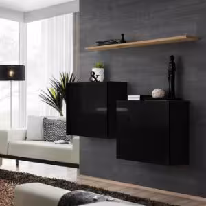 Obrazek Komoda+Półka Switch Sb I Czarny/Wotan