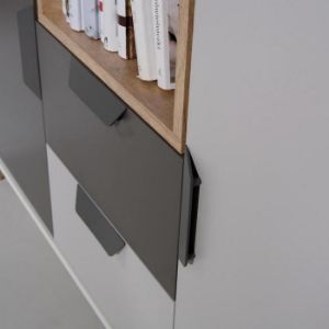 Obrazek Biurko Joker 13 Biały/Grafit/Szary/Dąb Lefkas