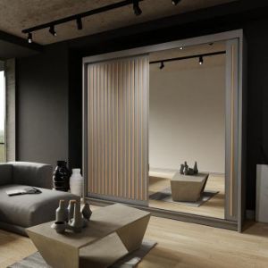 Obrazek Szafa Royal 203 Szara/Lamela Wotan