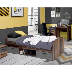 Obrazek Łóżko Oldheaven WNL09-C943 old wood/beton 