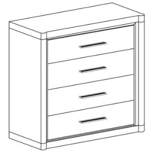 Obrazek Komoda Dallas D4 dąb truflowy