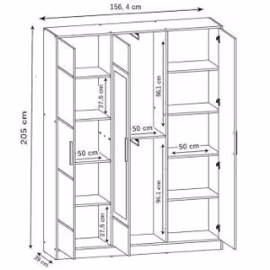 Obrazek Garderoba Roj 14 craft + Kronos 01 miodowy 