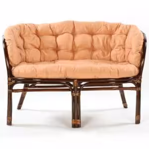 Obrazek Komplet rattanowy Tropicana ciemny brąz/cappucino