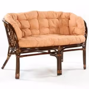 Obrazek Komplet rattanowy Tropicana ciemny brąz/cappucino