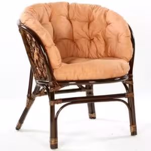 Obrazek Komplet rattanowy Tropicana ciemny brąz/cappucino