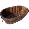 Obrazek Drewniana doniczka 38x21x15 cm