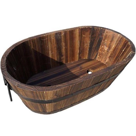 Obrazek Drewniana doniczka 38x21x15 cm