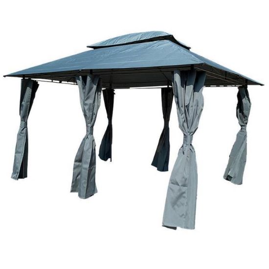 Obrazek Pawilon ogrodowy 3x4x2,75m grafitowy