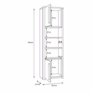 Obrazek Regał Surfinio SFNR711L-M378