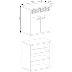 Obrazek Komoda Natural N-6 kratka Ribbeck