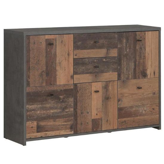 Obrazek  Komoda Best Chest Old Wood Vin/Beton 4