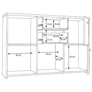 Obrazek  Komoda Best Chest Old Wood Vin/Beton 4