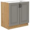 Obrazek Szafka kuchenna Stilo claygrey/artisan 80zl 2f bb