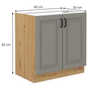 Obrazek Szafka kuchenna Stilo claygrey/artisan 80zl 2f bb