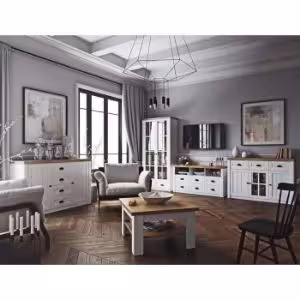 Obrazek Ława Prowansja ST sosna andersen/dąb lefkas ciemny