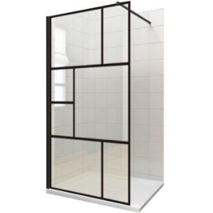 Obrazek Ścianka WALK-IN NOTTE 120X195 czarna