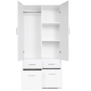 Obrazek Szafa Snow 03 91 cm biały połysk/biały alpejski