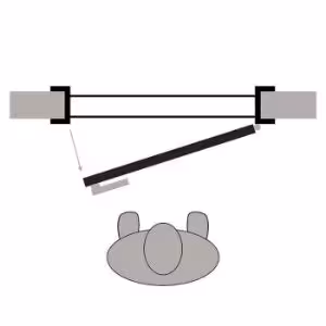 Obrazek Drzwi wewnętrzne Dallas 4x4 60 P wiąz skandynawski