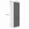 Obrazek Szafka kuchenna Stilo dustgrey/biały 60lo/210 2f