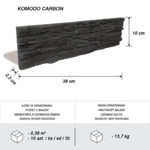 Obrazek Kamień betonowy Komodo Carbon
