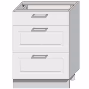 Obrazek Szafka Kuchenna Natalia D60S3 Biały Połysk