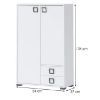 Obrazek Komoda Kiki K12-BE/KI-15 white/white