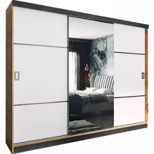 Obrazek Szafa Retro 200 3L craft/ front biały