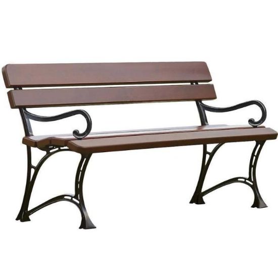 Obrazek  Ławka królewska z podłokietnikami orzech 