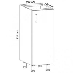 Obrazek Szafka kuchenna Prowansja D30 sosna andersen