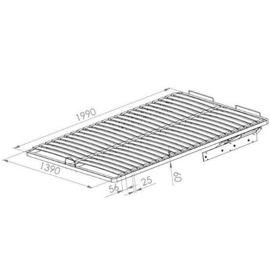 Obrazek Stelaż Blanco WKL 140-04 MET