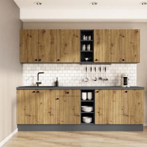 Obrazek Kuchnia Ava dąb artisan/antracyt 260 bez blatu