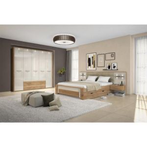 Obrazek Szafa 2d Gala dp2/gl pacific walnut/beige