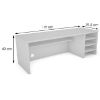 Obrazek  Dostawka Do Biurka Torino 119x39.5x40 Biała 642668 