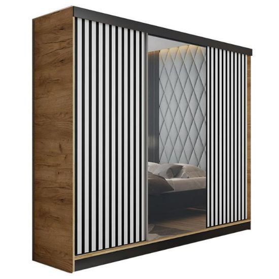 Obrazek Szafa Malani 200 L craft/ front biały