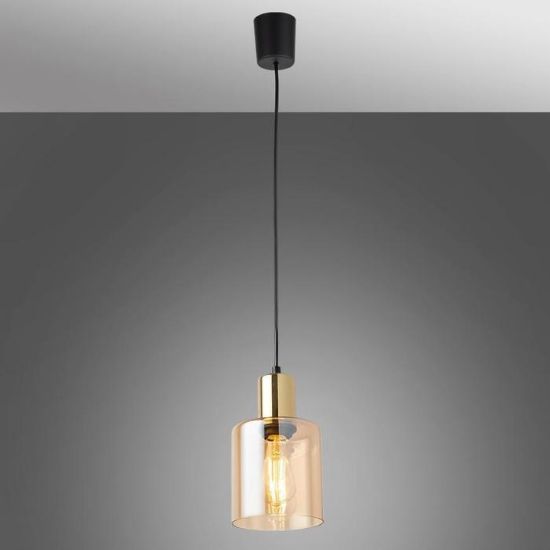 Obrazek Lampa wisząca Sierra gold/bursztyn 6665 LW1 