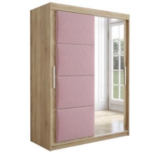 Obrazek Szafa Tapi 150 Dąb Sonoma/Różowy