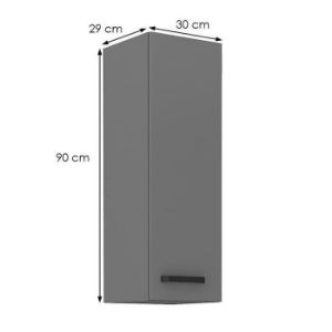 Obrazek Szafka kuchenna NESSA antracyt 30g-90 1f