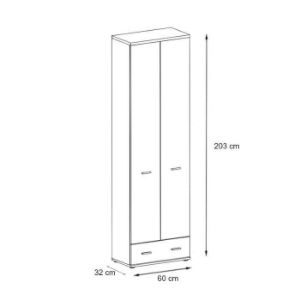 Obrazek Szafa Armario TYPA Sonoma