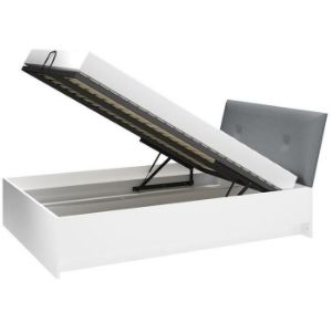 Obrazek Łóżko Lille 13 Biały Mat/Dąb Lefkas 