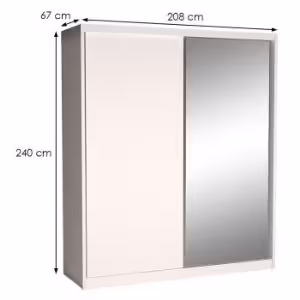 Obrazek Szafa Maciej 208 lustro biel alpejska