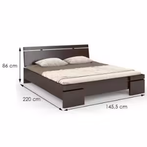 Obrazek Łóżko bukowe Skandica Sparta maxi 140X200 cm. palisander 