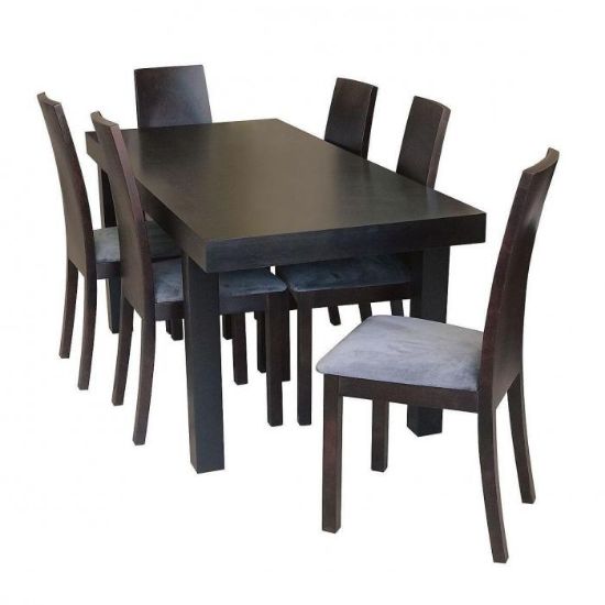 Obrazek Zestaw stół i krzesła Karla II 1+6