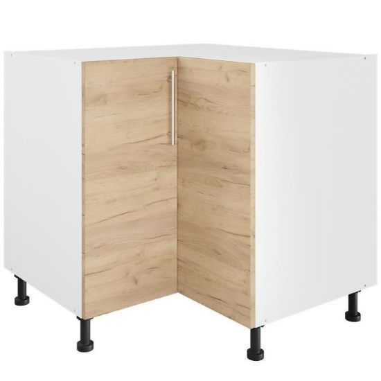 Obrazek Szafka kuchenna 90-S-Luna Dąb Craft Złoty