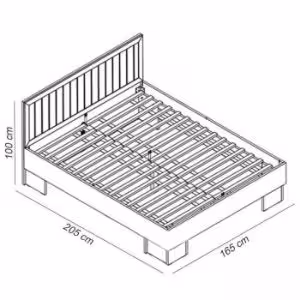 Obrazek Łóżko Prowansja L1 sosna andersen/dąb lefkas ciemny