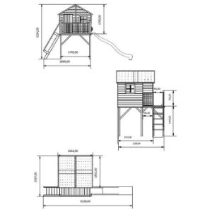 Obrazek Domek dla dzieci Jerzyk MAX 315x221x315 cm