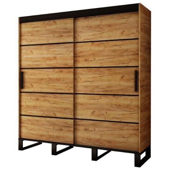 Obrazek Szafa Loft V1 200 Dąb Craft Złoty