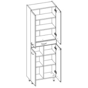 Obrazek Słupek Uno 60 4D1S white