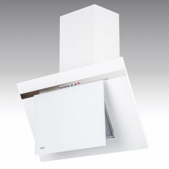 Obrazek Okap WK-4 Nero 60cm biały z listwą inox