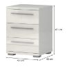 Obrazek Szafka nocna PIANO NS3/PN-71/KA/71 beige HG